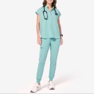 Figs joggers - size M . Limited Color Sea Glass. Used condition